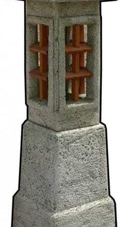 Pagoda kőlámpás talppal M120cm H35cm Sz35cm Súly93kg